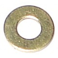 Midwest Fastener Flat Washer, Fits Bolt Size #6 , Brass 100 PK 03900